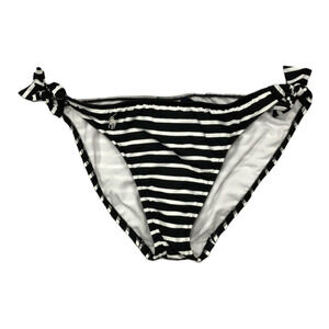 Polo Ralph Lauren Black White Striped Bikini Bottom Swim Size S Small New